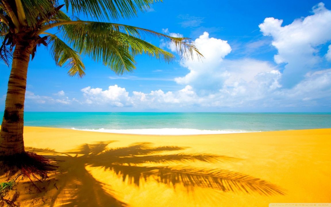Gorgeous Beach In Summertime HD desktop wallpaper Widescreen