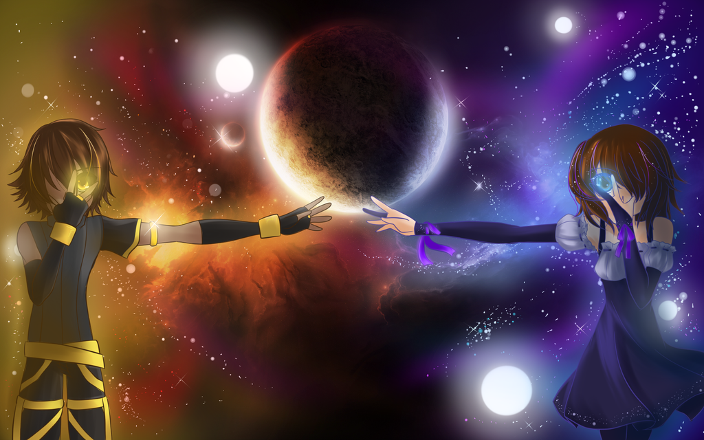My wallpaper moon and sun by CattyMaddie on DeviantArt