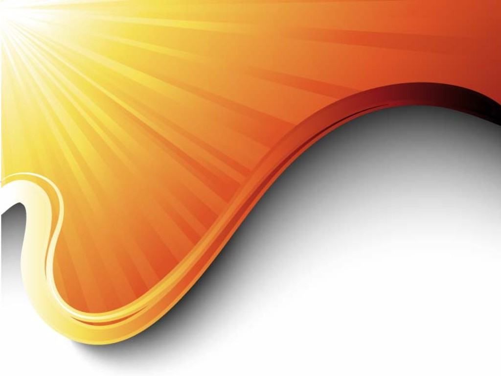 Free Sun Rays Wave Backgrounds For PowerPoint - Curves PPT Templates