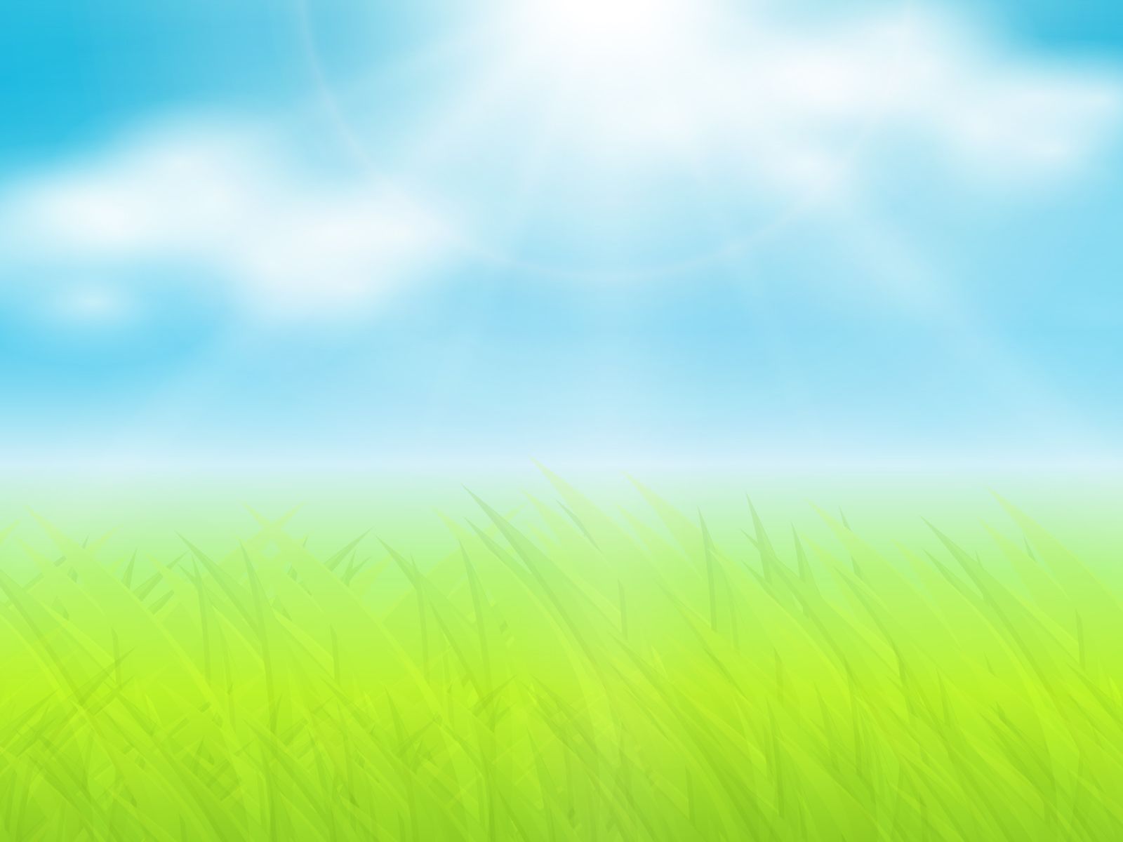 Grass and sun ppt Backgrounds - Blue, Colors, Design, Green
