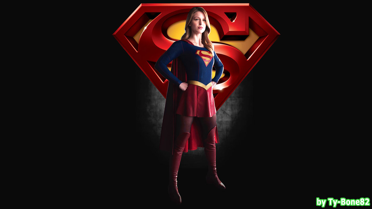 Melissa Benoist as Supergirl Wallpaper 002 by Super TyBone82