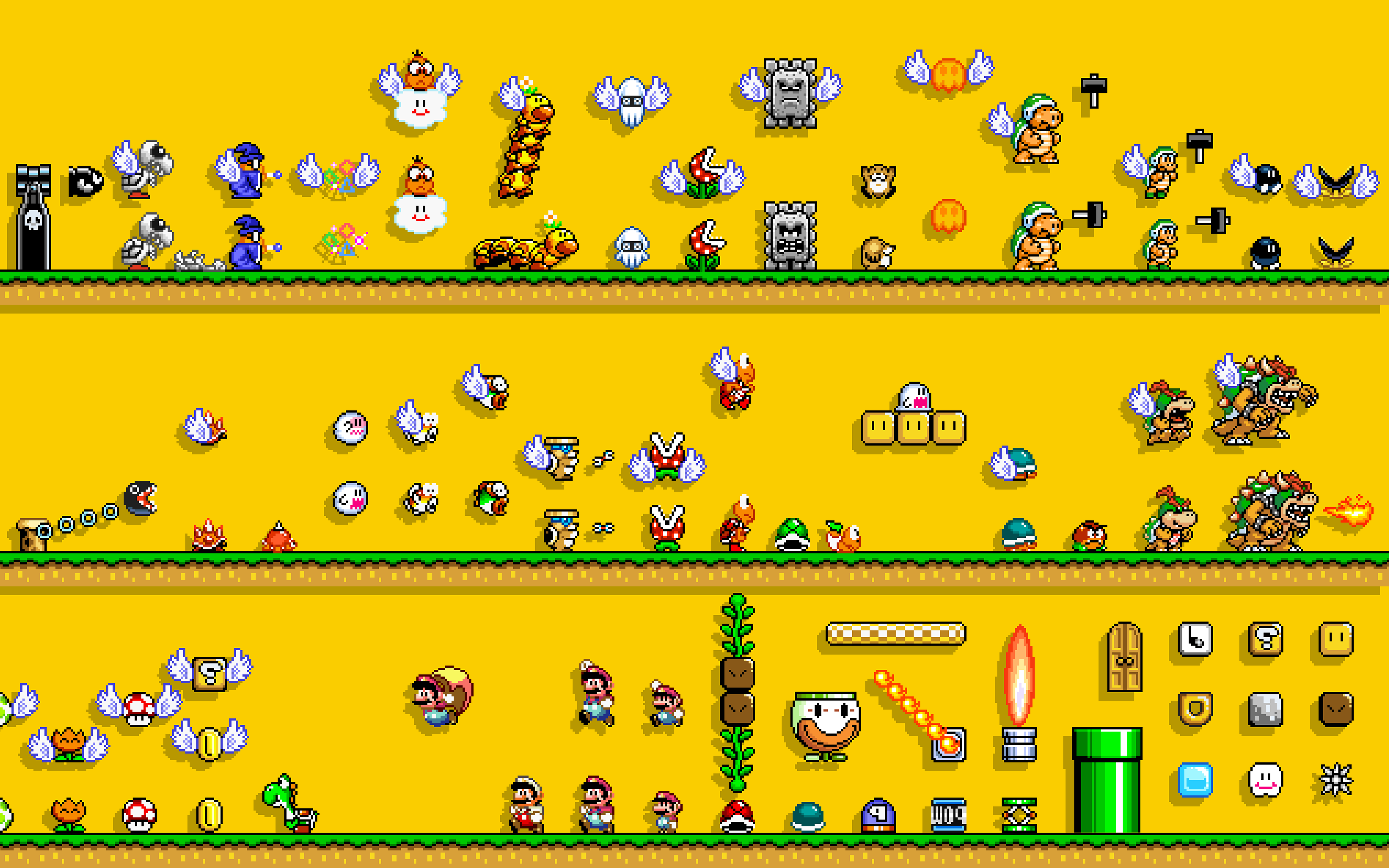 Mario Bros., Video Games, 8 bit, Simple Background, Retro Games