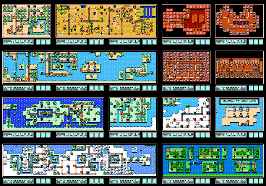 Super Mario Bros. 3 worldmap by TaiFerret on DeviantArt