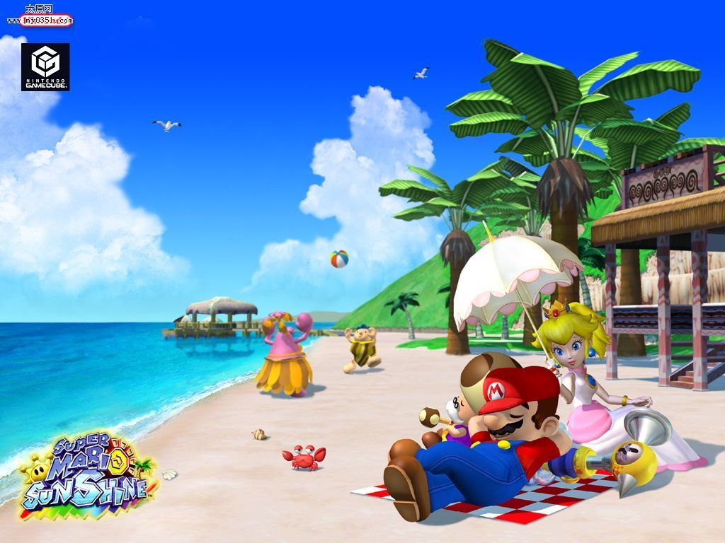 Mario Sunshine - Beach - Super Mario Bros. Wallpaper (1990295 ...