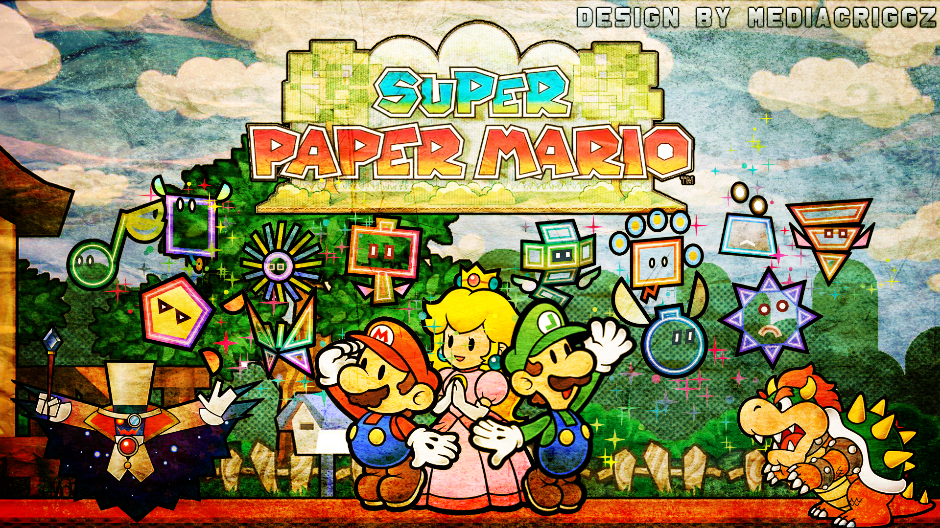 Super Paper Mario Wallpaper by MediaCriggz on DeviantArt
