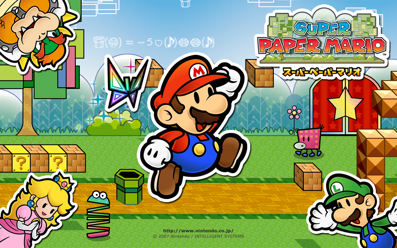 Super Paper Mario - Wallpapers - Multimedia - Boo Mansion