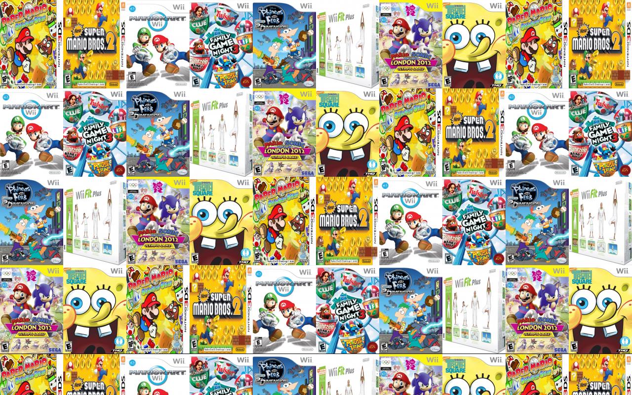 Super Paper Mario Wii Super Mario Bros. Ds Wallpaper Tiled