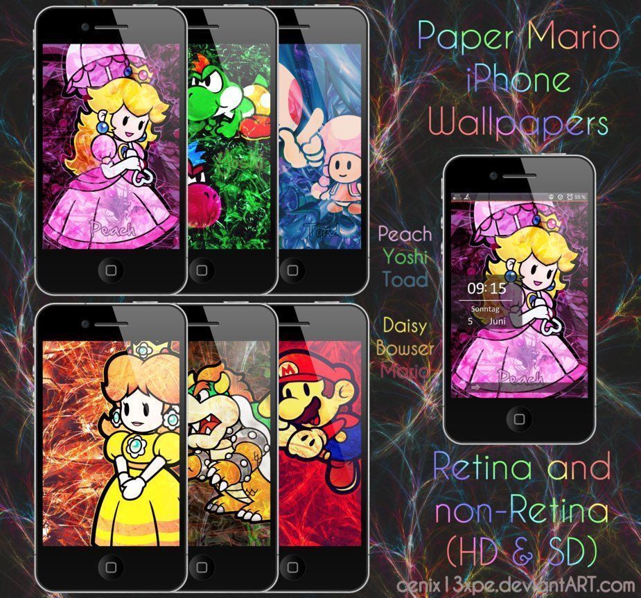 Paper Mario iPhone Wallpapers by DerNosada on DeviantArt