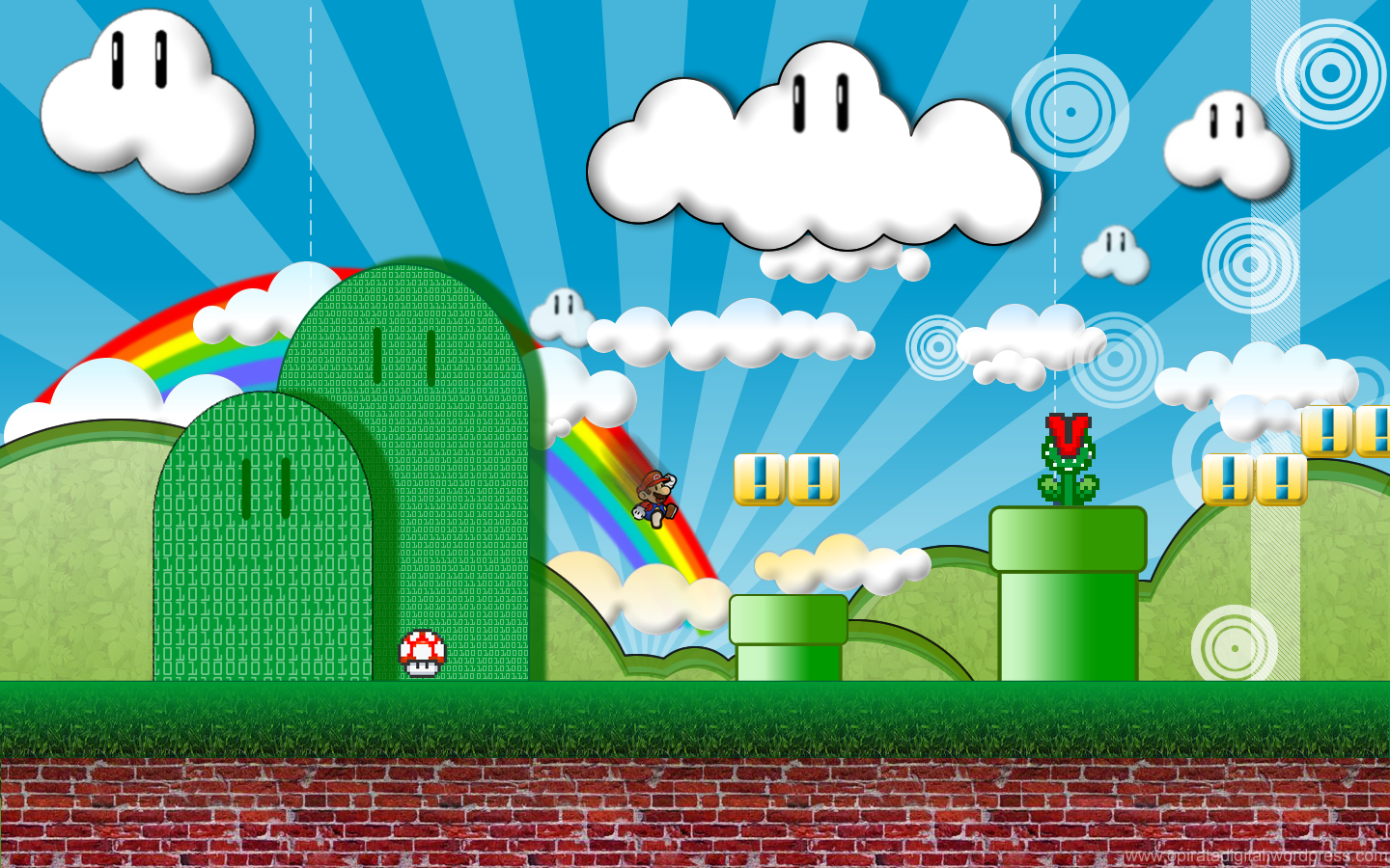 desktop super mario bros | Free Phone Wallpapers For Mobile Cell ...