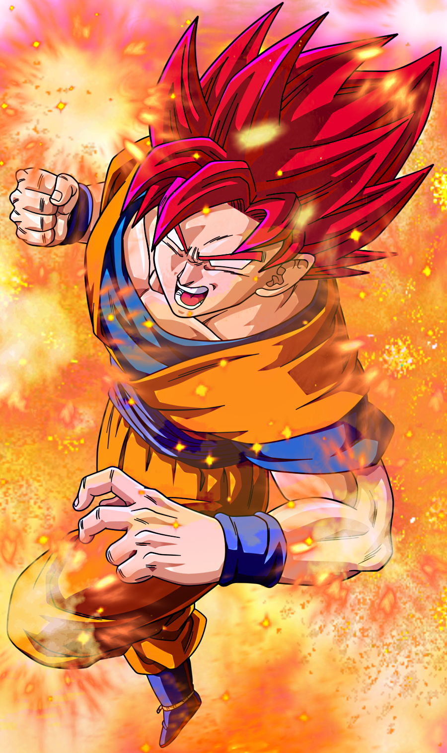 Goku Super Saiyan God 2 - wallpaper