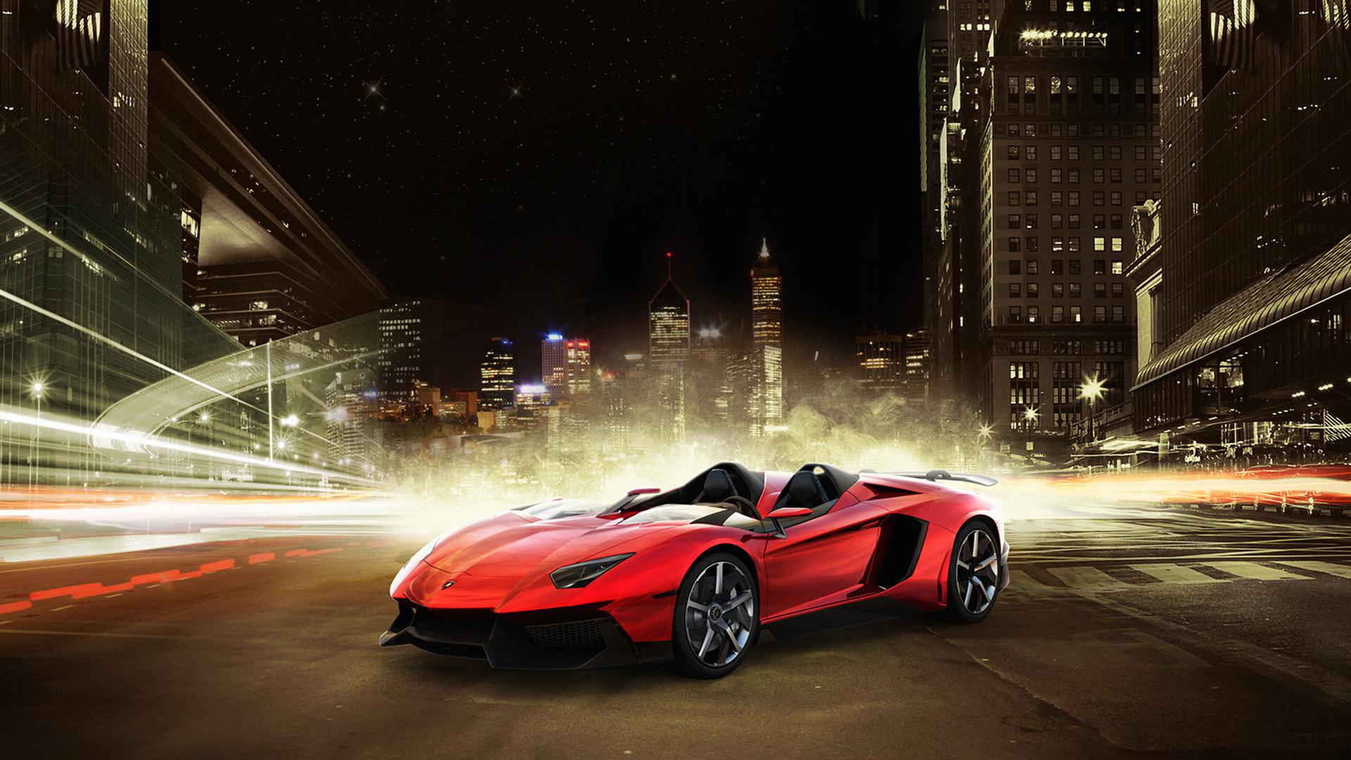 Lamborghini Aventador of J, red supercar >> HD Wallpaper, get it now!