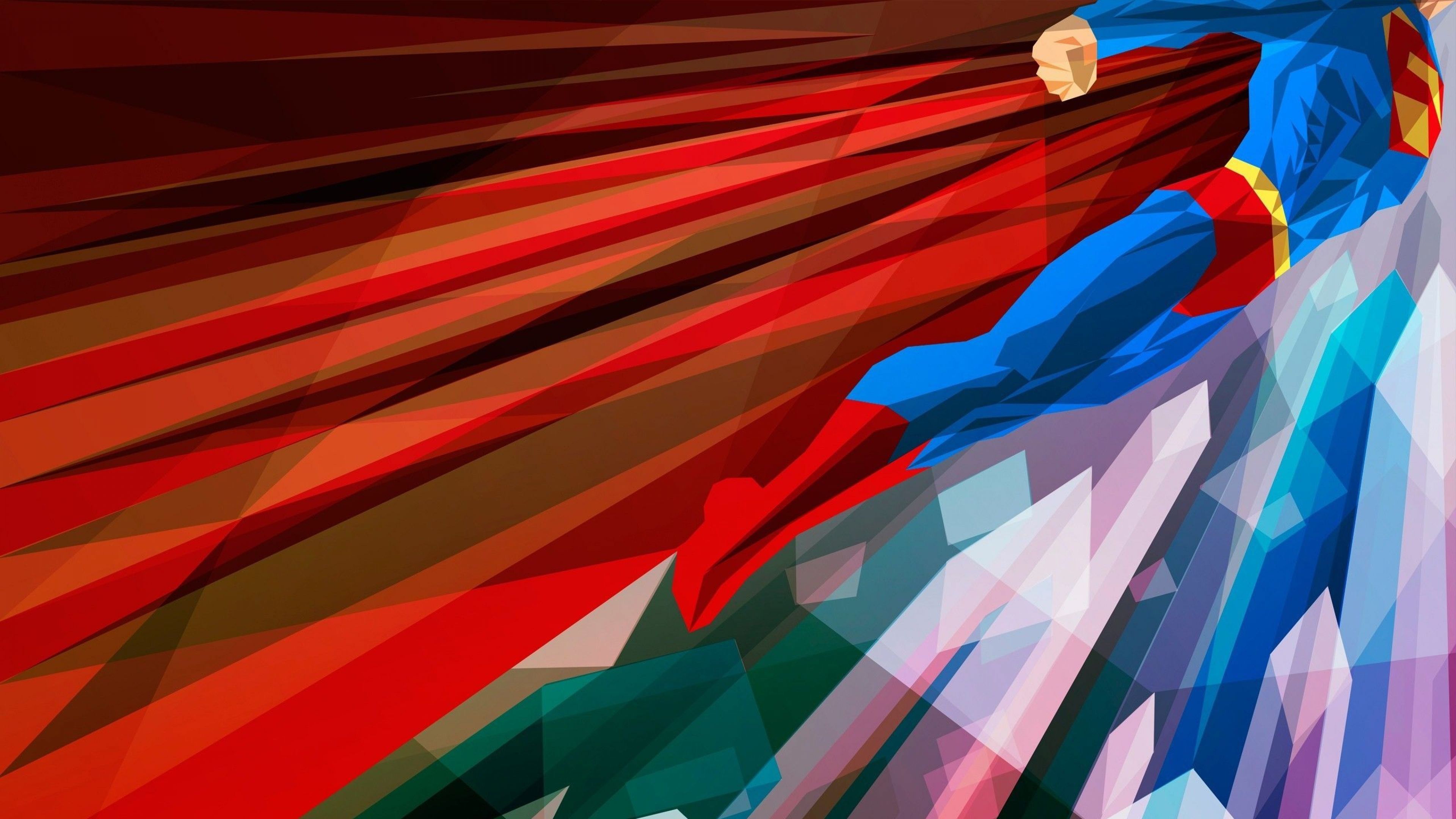Download Wallpaper 3840x2160 Superhero, Superman, Bright 4K Ultra