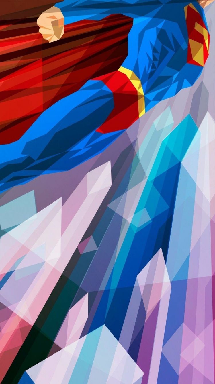 Download Wallpaper 750x1334 Superhero, Superman, Bright iPhone 6