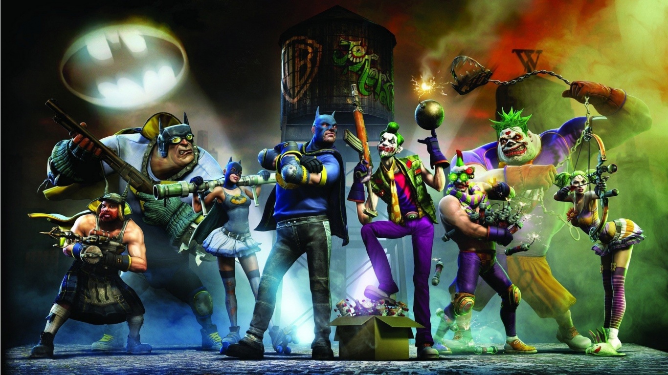 Superheroes and Villains - HD Wallpapers Widescreen - 1366x768