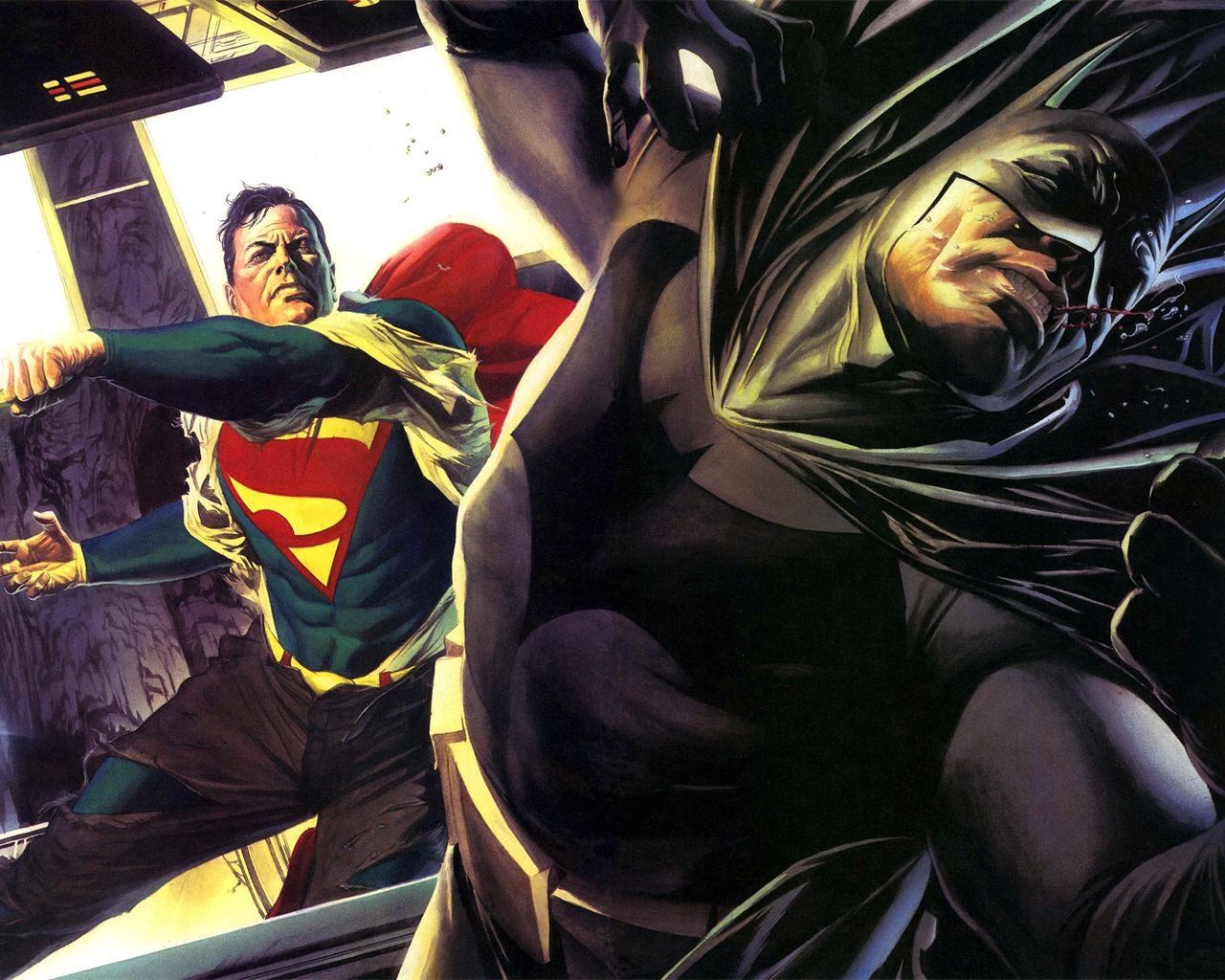 Batman and Superman desktop wallpaper