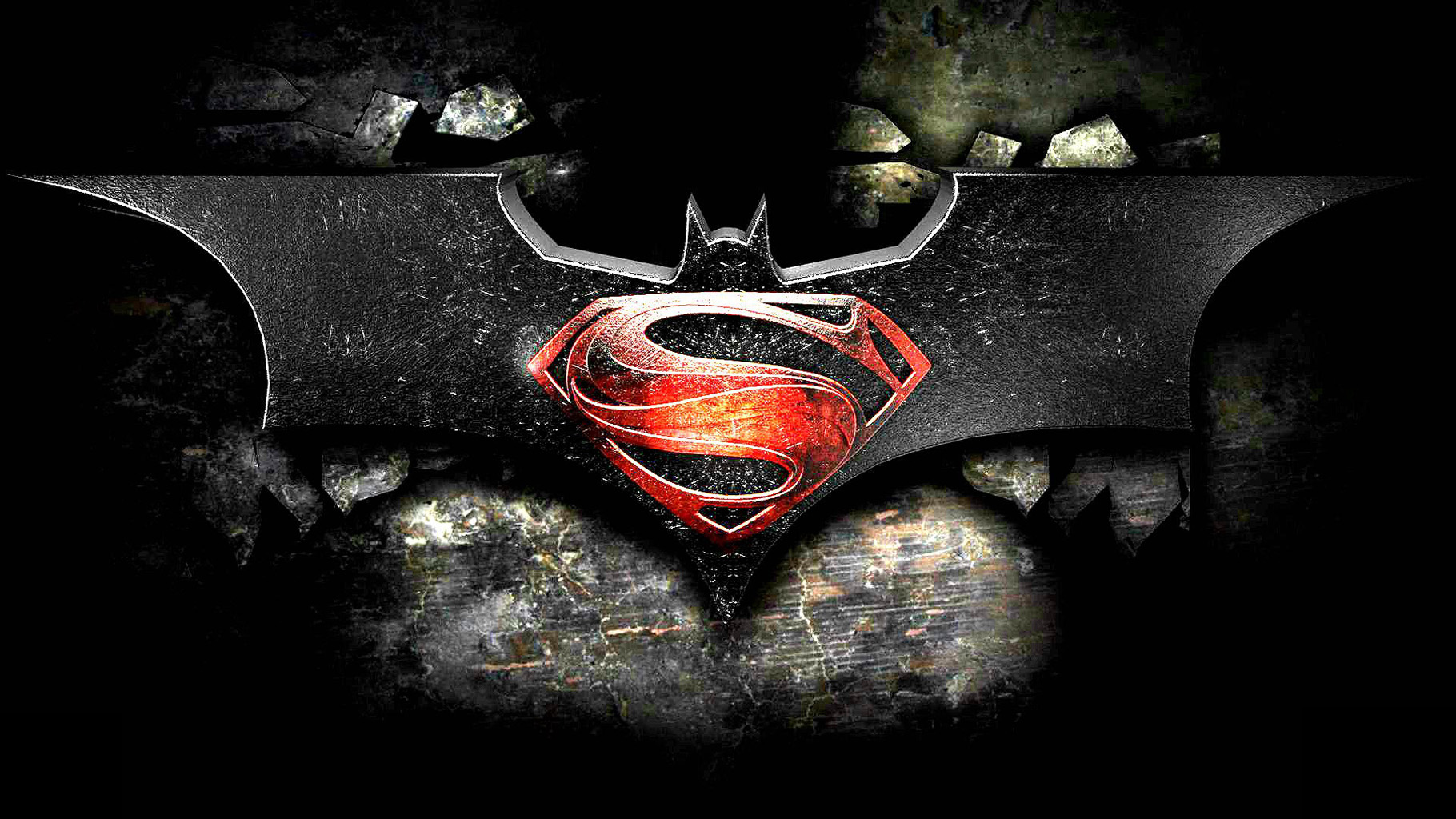 Batman vs Superman Dawn of Justice Logo Desktop Wallpaper HD Free ...