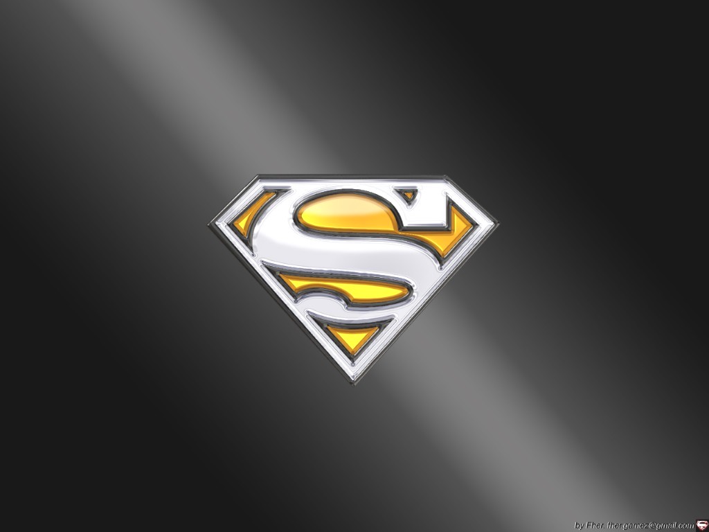 13341) Superman Symbol Desktop Wallpaper - WalOps.com