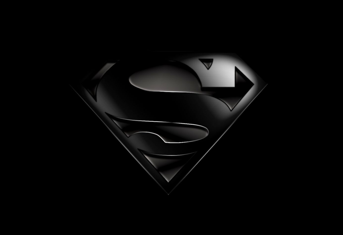 Superman Logo Wallpaper Black | Full HD Wallpapers