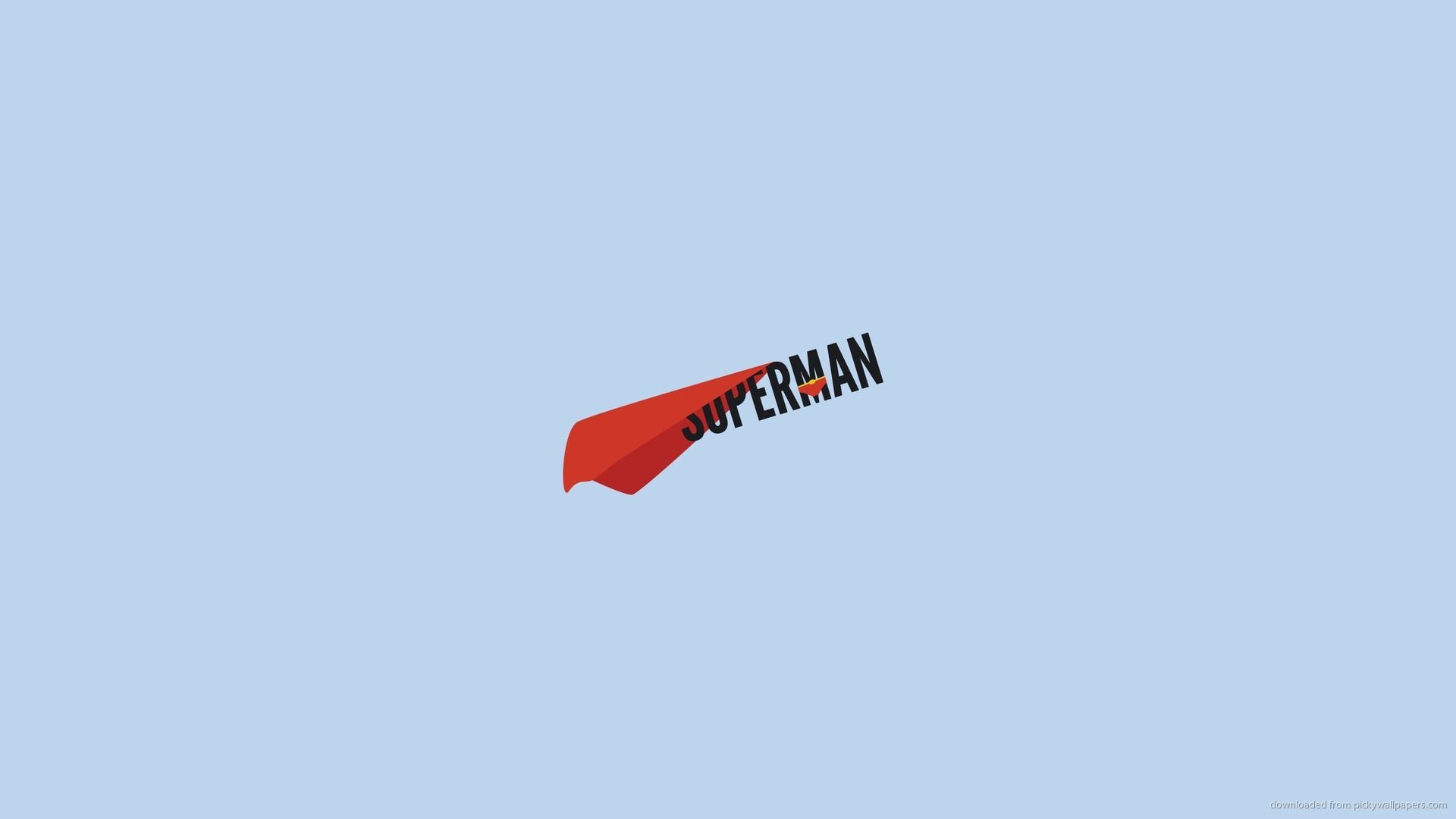 Download 1920x1080 Minimal Superman Wallpaper