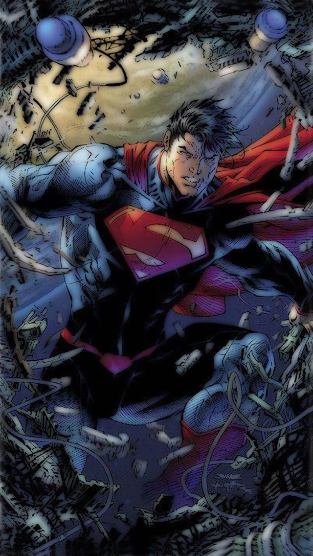 Superman iPhone 5 Wallpaper (640x1136)