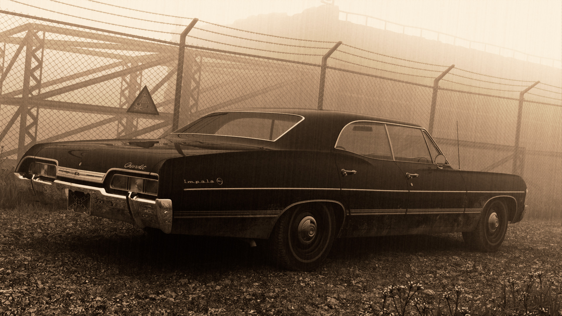 Black 1967 Chevy Impalas Supernatural, chevrolet impala 1967