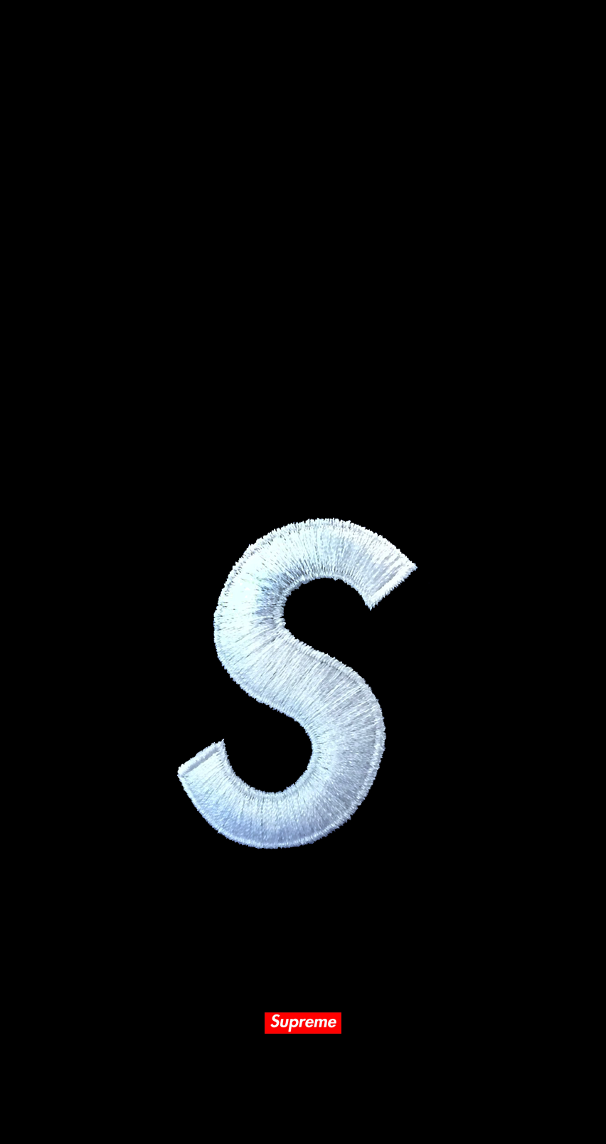 Stitched S Logo iPhone 6 Wallpapers supremeclothing