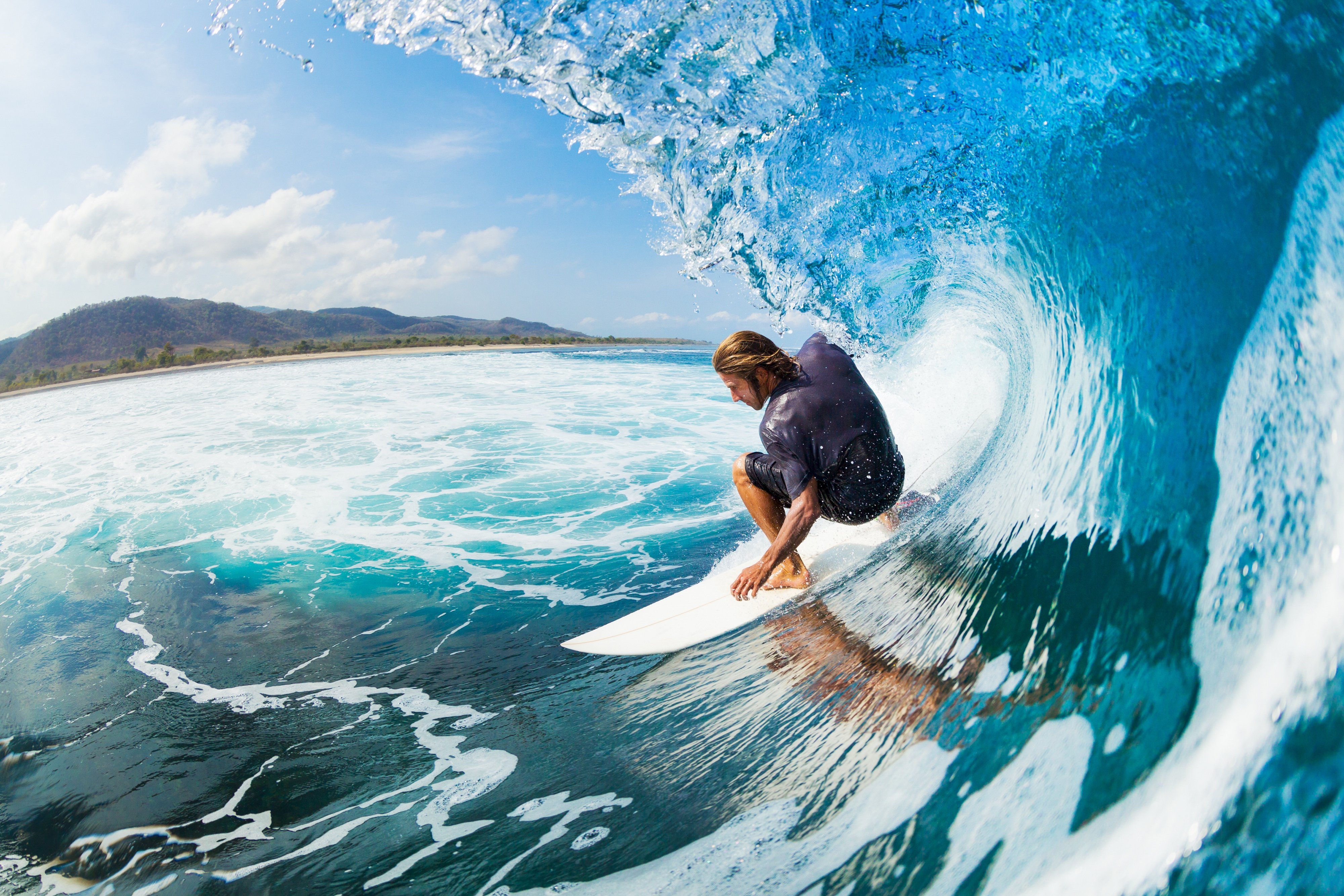 HD Surfing with Sea Wave Wallpaper 1920×1080 Full Size ...