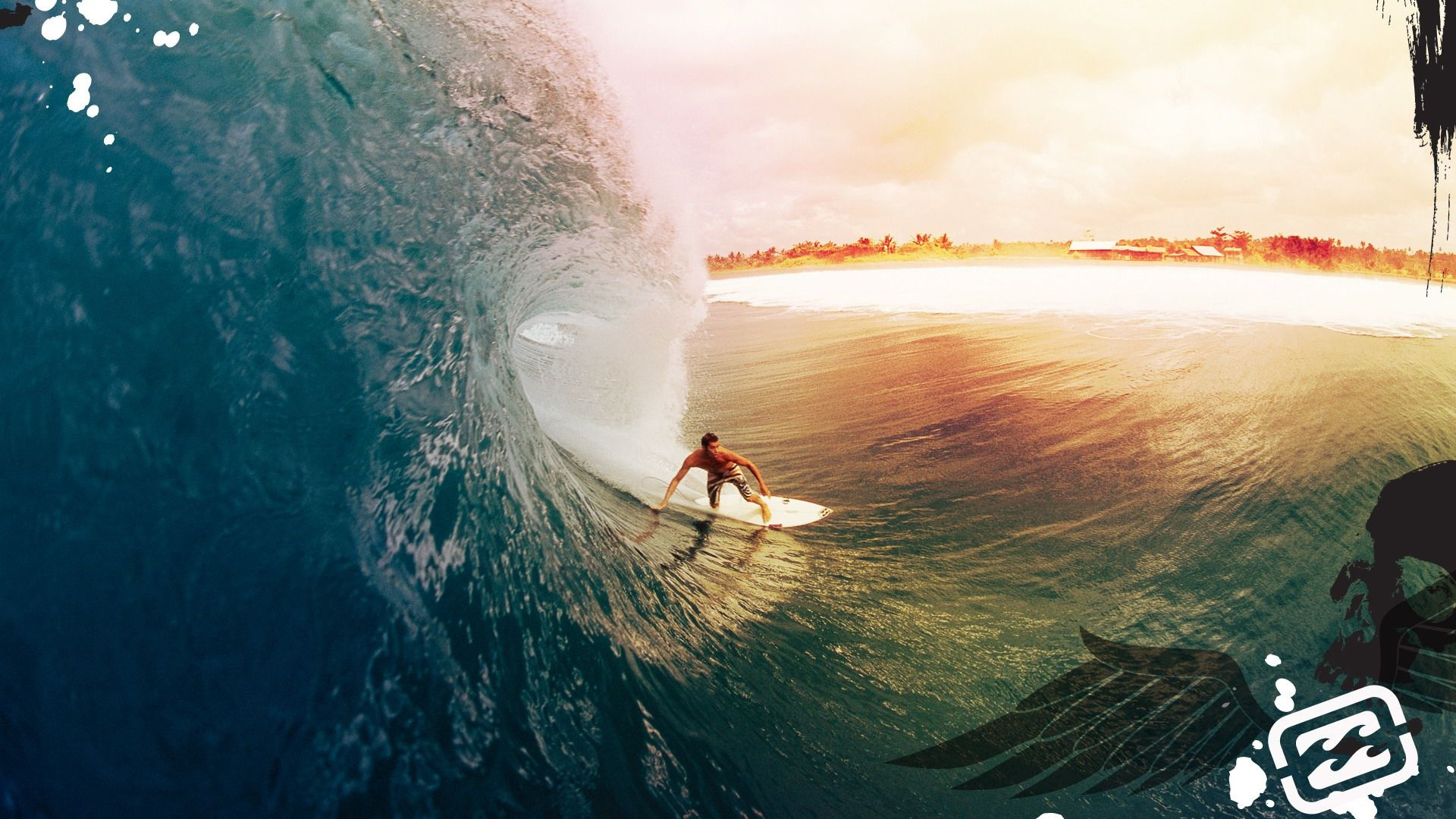 Awesome surf surfing widescreen high definition wallpaper for