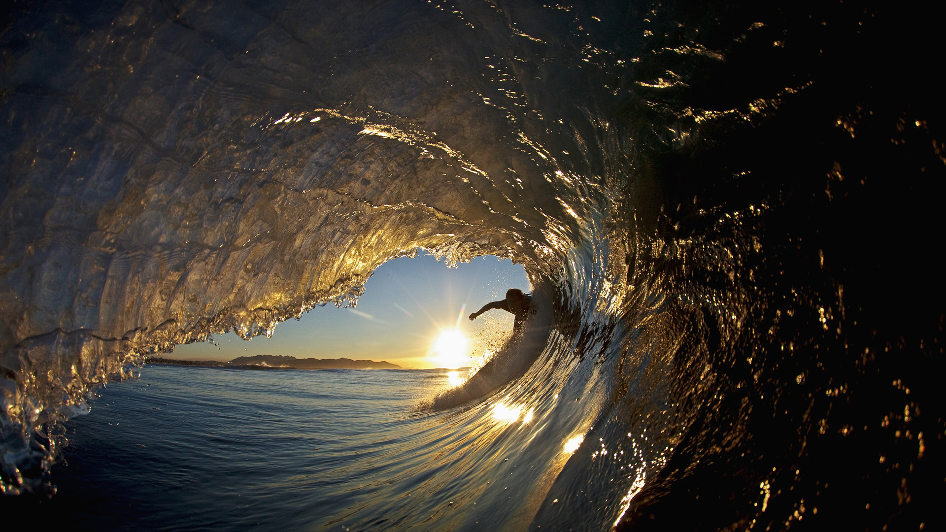9 Surfing Wallpaper, HD, Wave, Gold, Sunset HD Desktop