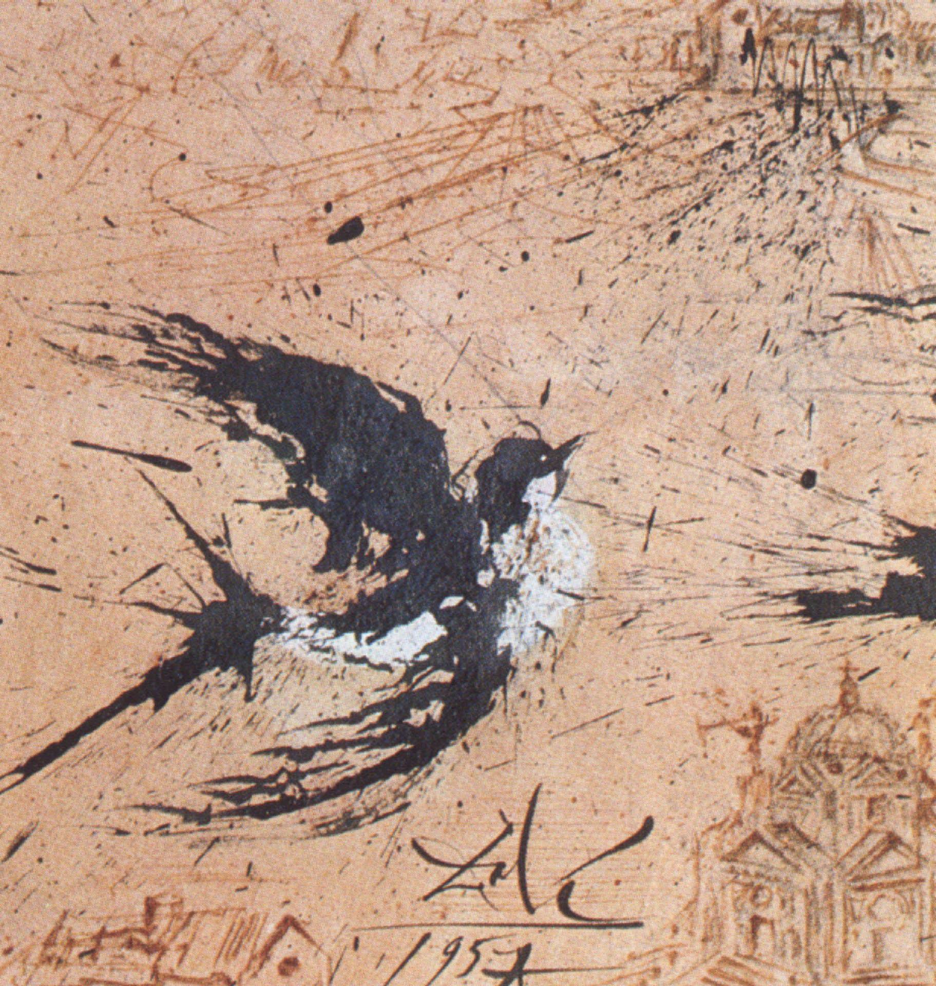 The Swallow - Surrealist Salvador Dali Art Wallpaper Picture