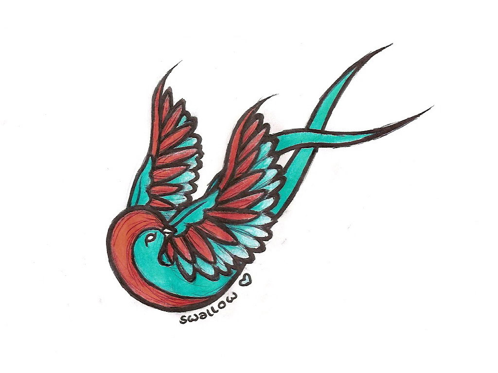 green_and_red_color_swallow_tattoo_sketch.jpg