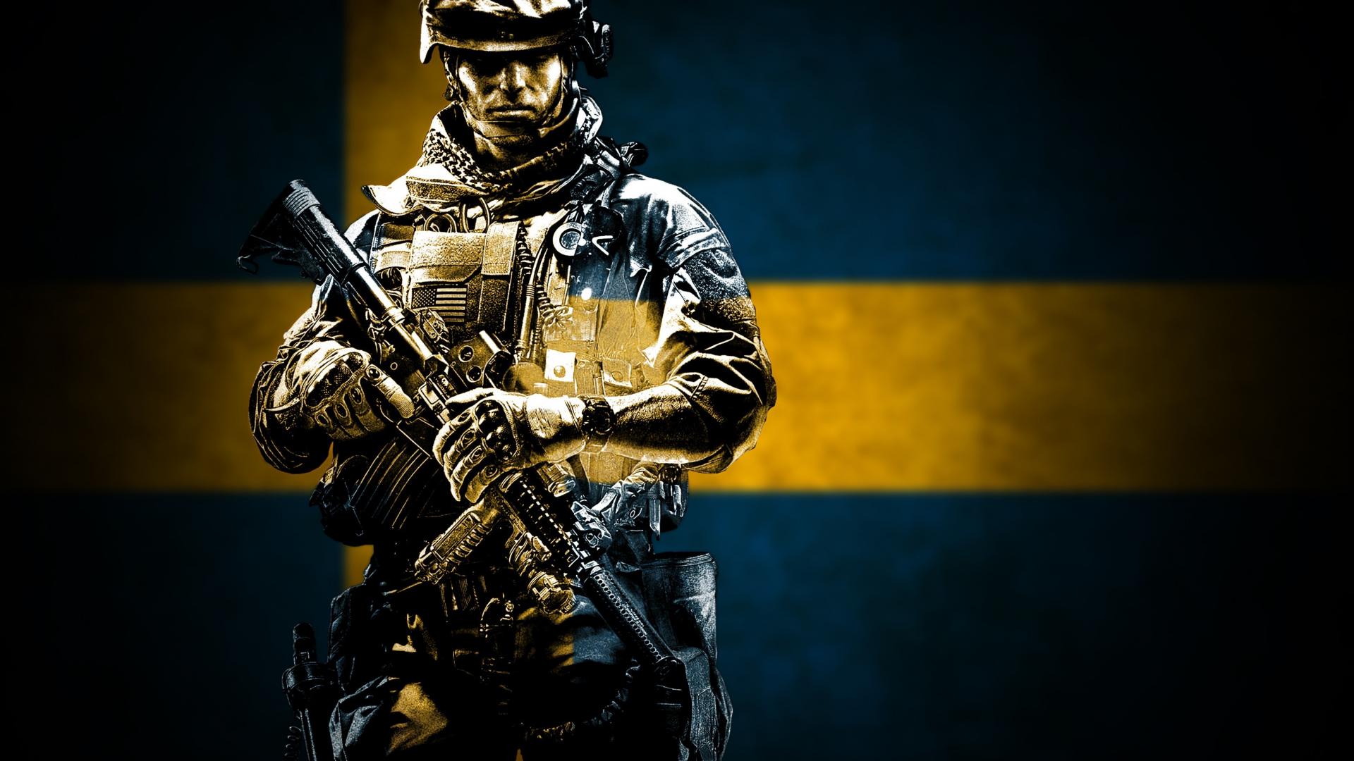 Battlefield yellow sweden weapons flags swedish 3 wallpaper 63656