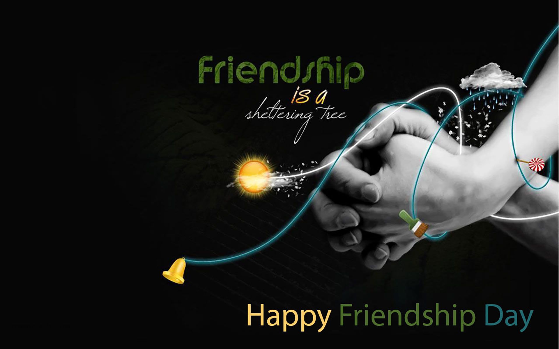20 Happy Friendship Day Wallpapers with Quotes