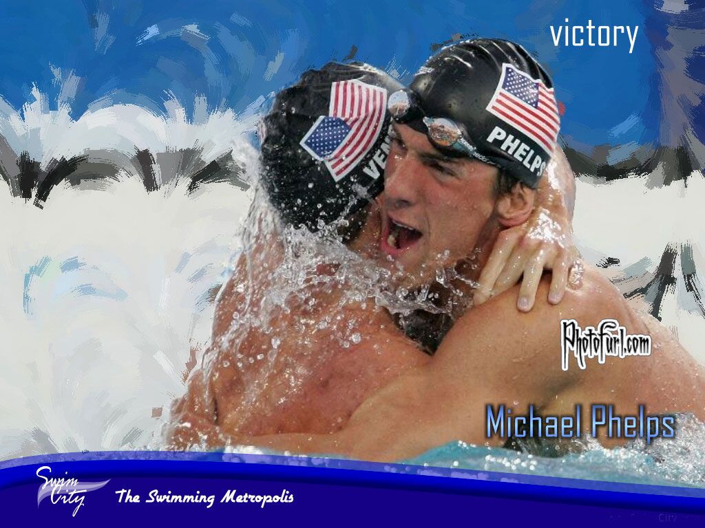 Michael Phelps And Other Olympic Swimmer Gold Medalists 2008 ...