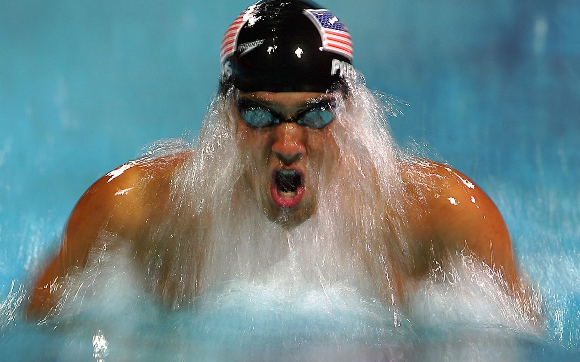 Michael Phelps Swimming - wallpaper.