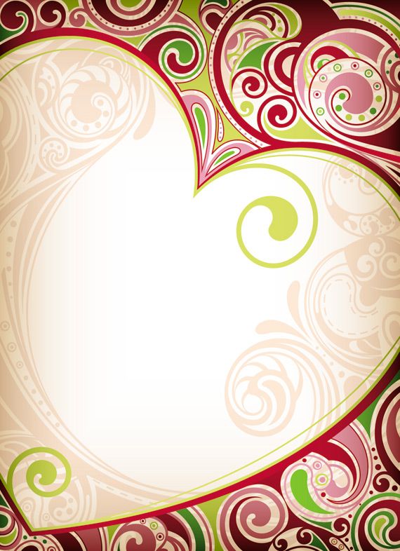 Heart pattern swirl background - Seeker9.com
