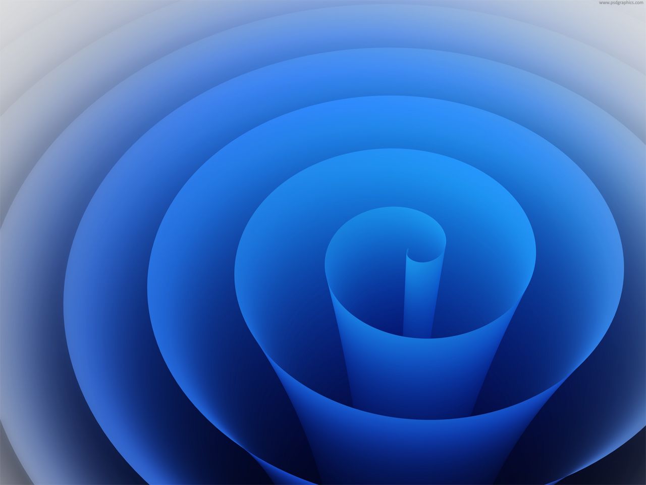 Blue swirl background PSDGraphics