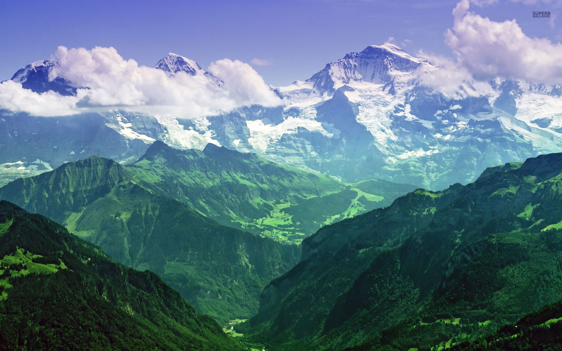 Jungfrau, Bernese Alps, Switzerland wallpaper - Nature wallpapers
