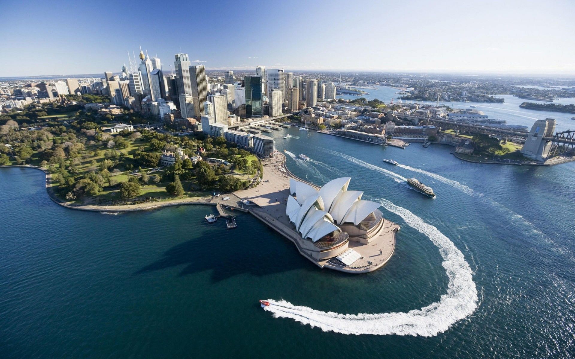 Beautiful Water View of Sydney City of Australia HD desktop