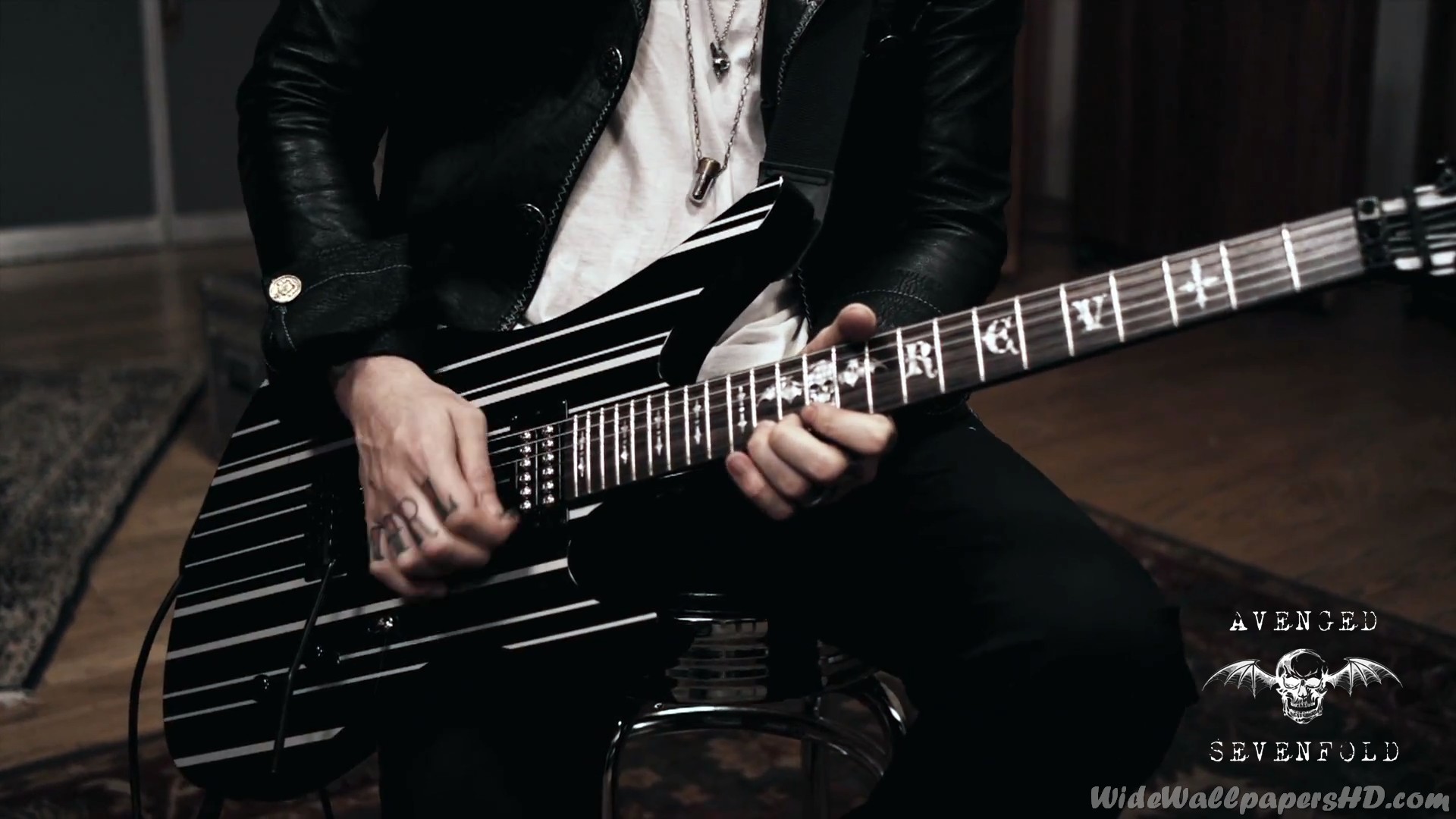 Wallpapers Avenged Sevenfold Syn Gates Guitar .2 1920x1080 ...
