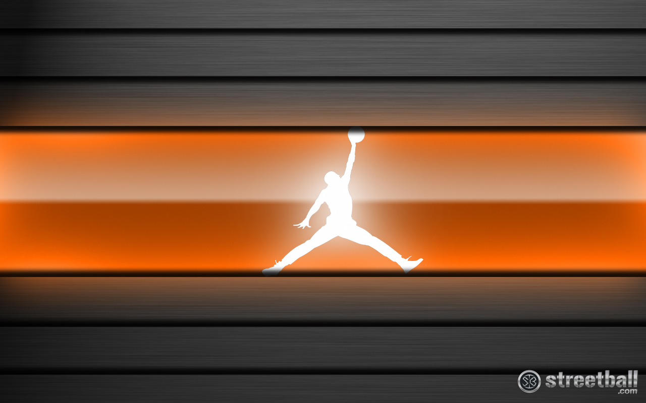 Jumpman Orange Basketball Wallpaper - Streetball