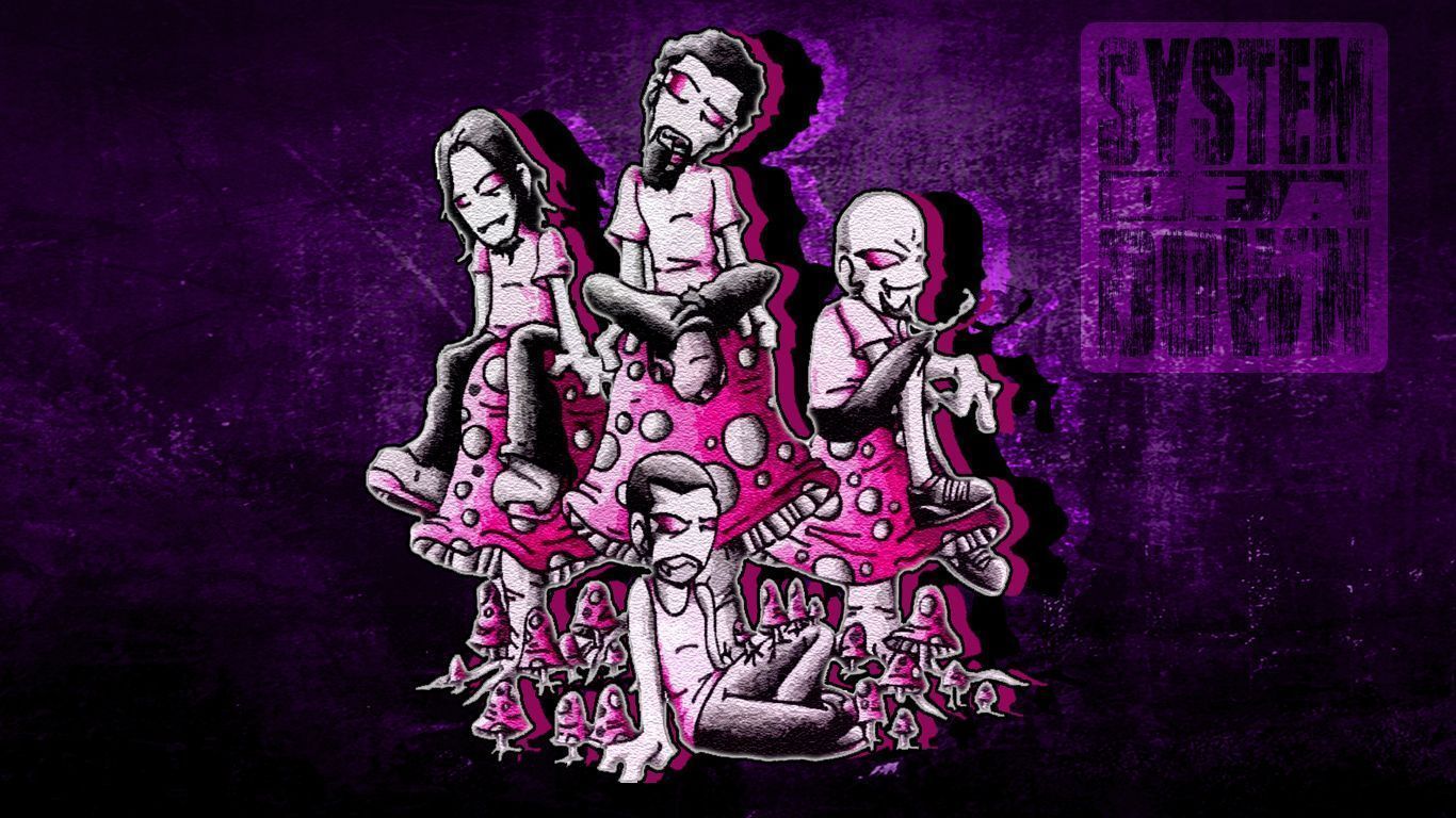 Wallpaper - System of a Down Mushroom Cult by isaacklein on DeviantArt