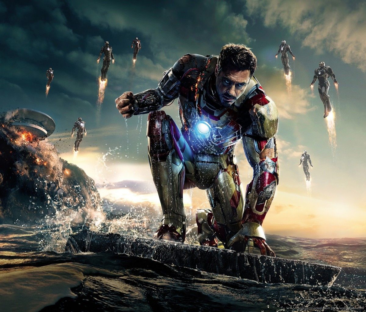 Download Iron Man Emerging From The Water Wallpaper For Samsung ...