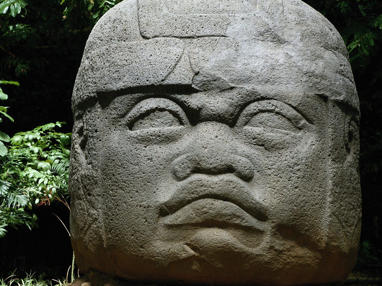 Miscellaneous Olmec Stone Head, Parque Museo La Venta