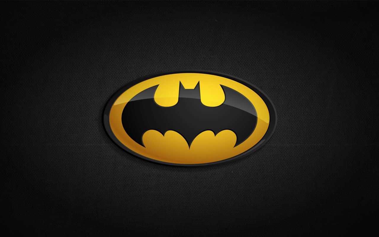 Batman Logo Black Yellow Tablet - 1280x800 iWallHD - Wallpaper HD