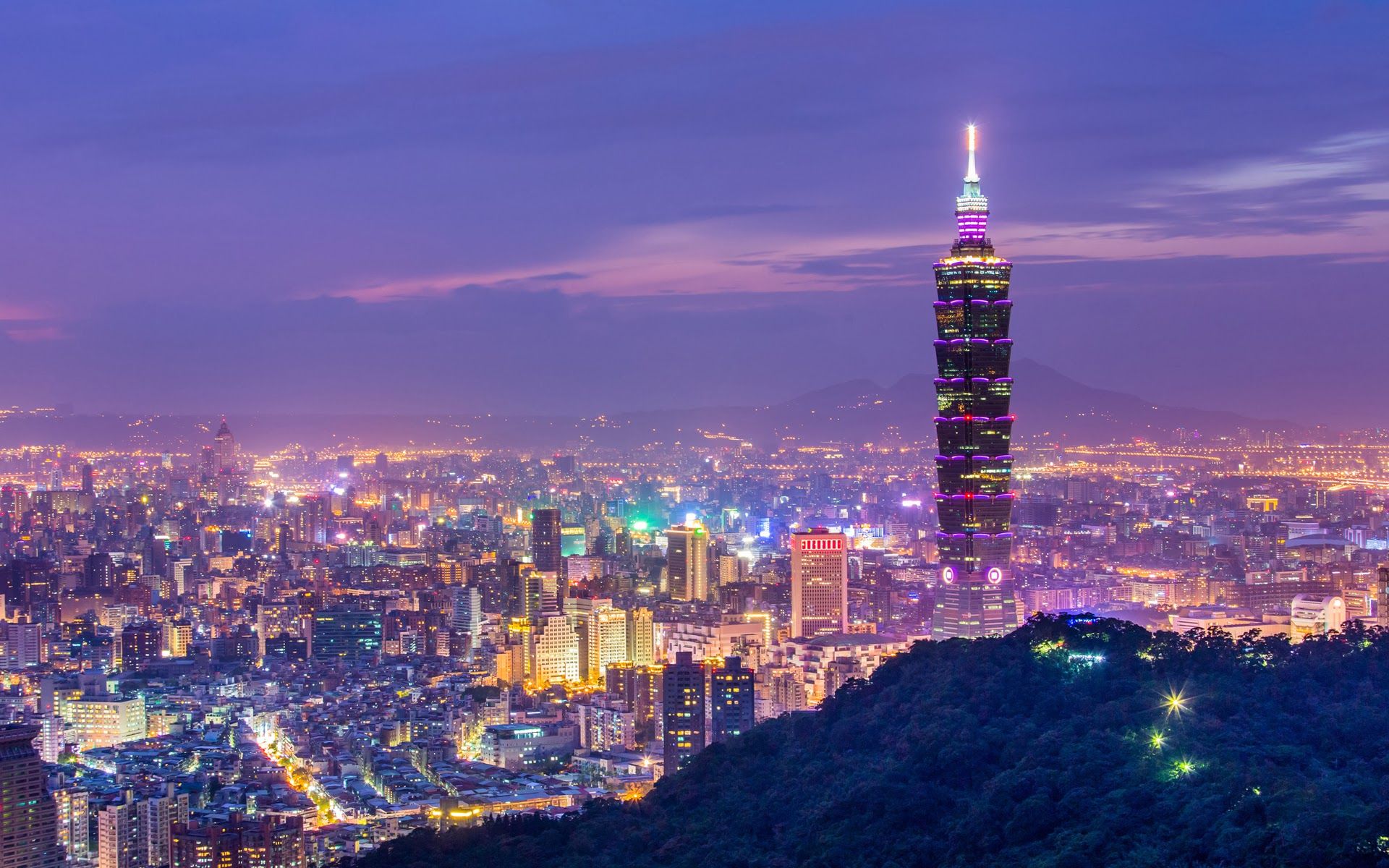 Taipei 101 City View Wallpaper - Travel HD Backgrounds