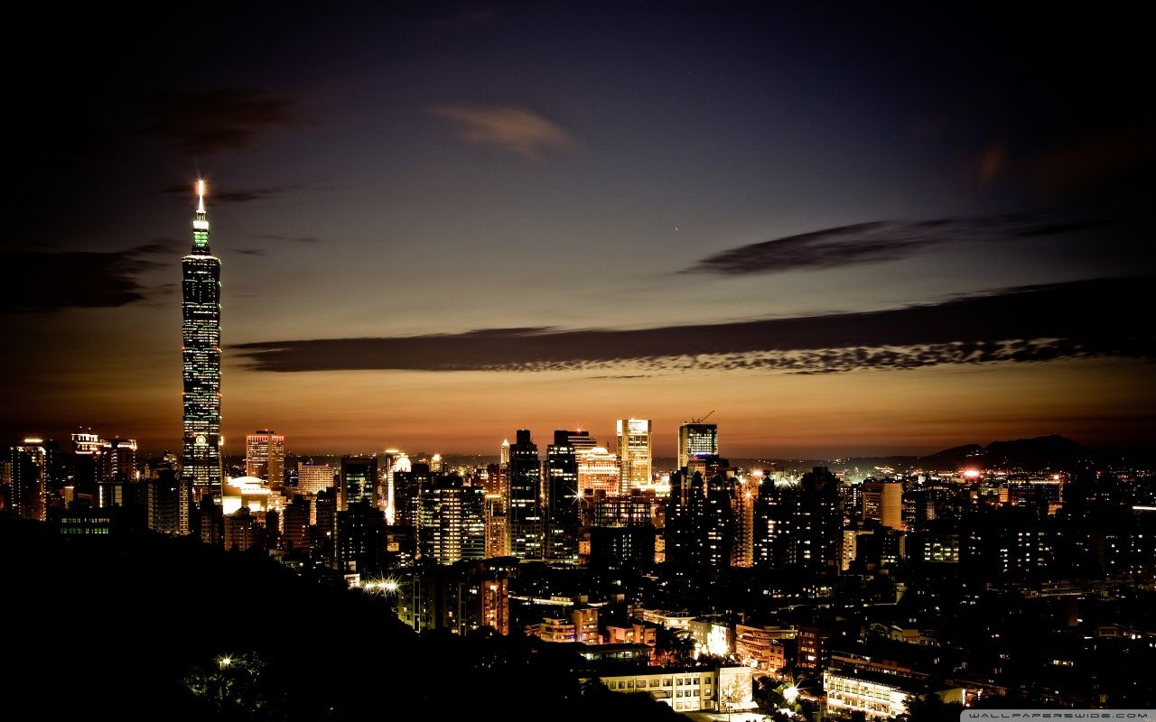 Taipei 101 At Night HD desktop wallpaper High Definition
