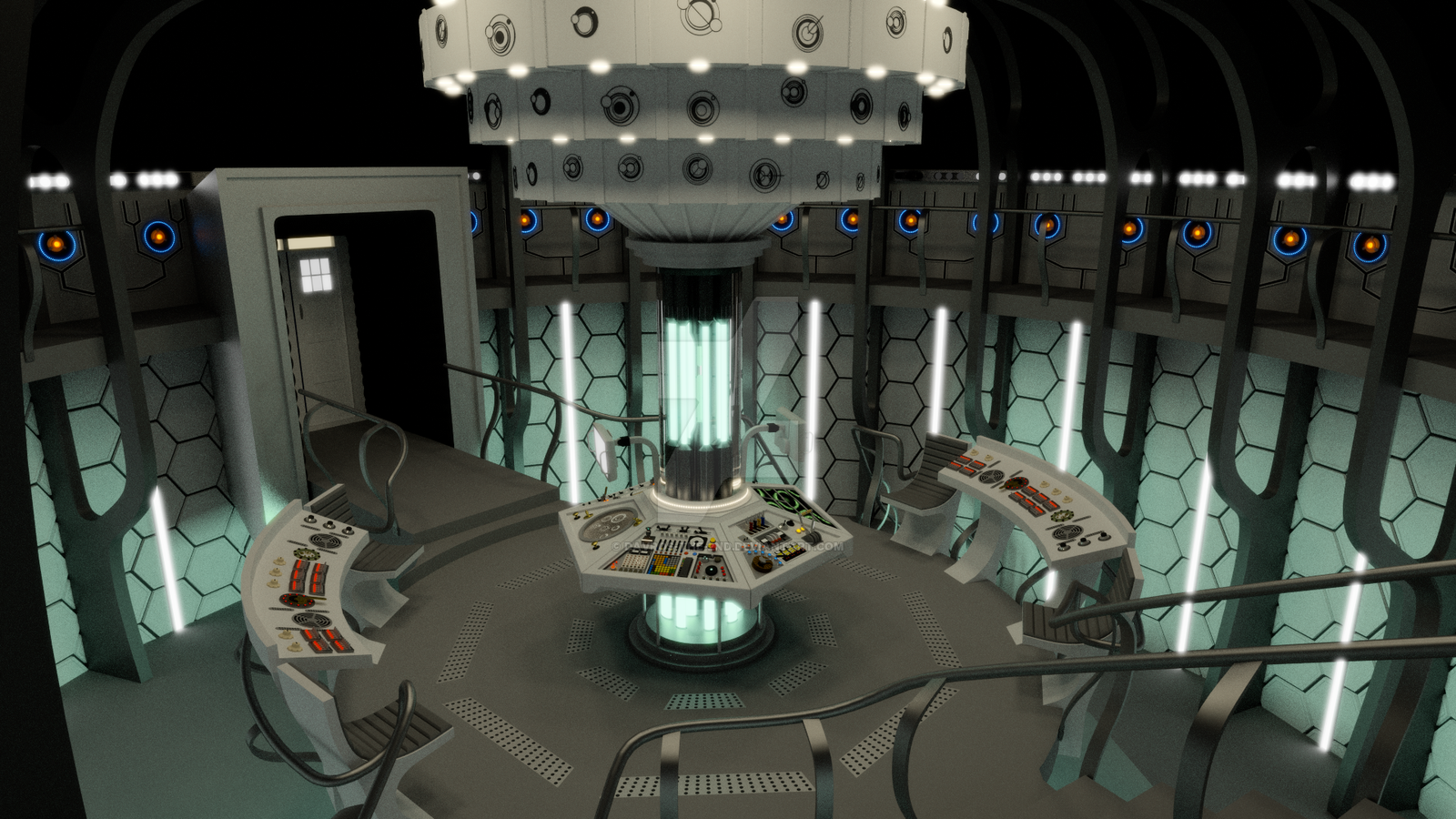Matt Smith New TARDIS Interior (WIP -2) by Davros-the-2nd on ...