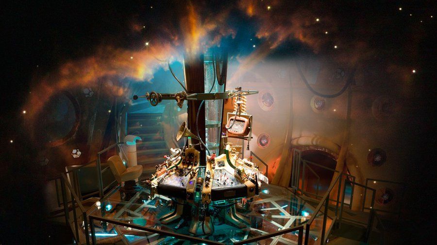 Doctor Who Wallpaper Steampunk TARDIS interior by U No Poo