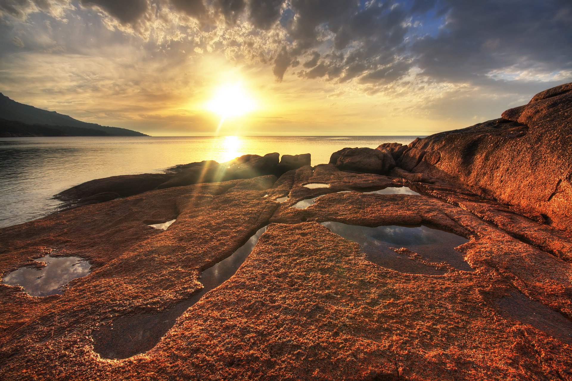 Wallpapers Sunrises and sunsets Freycinet National Park Tasmania ...